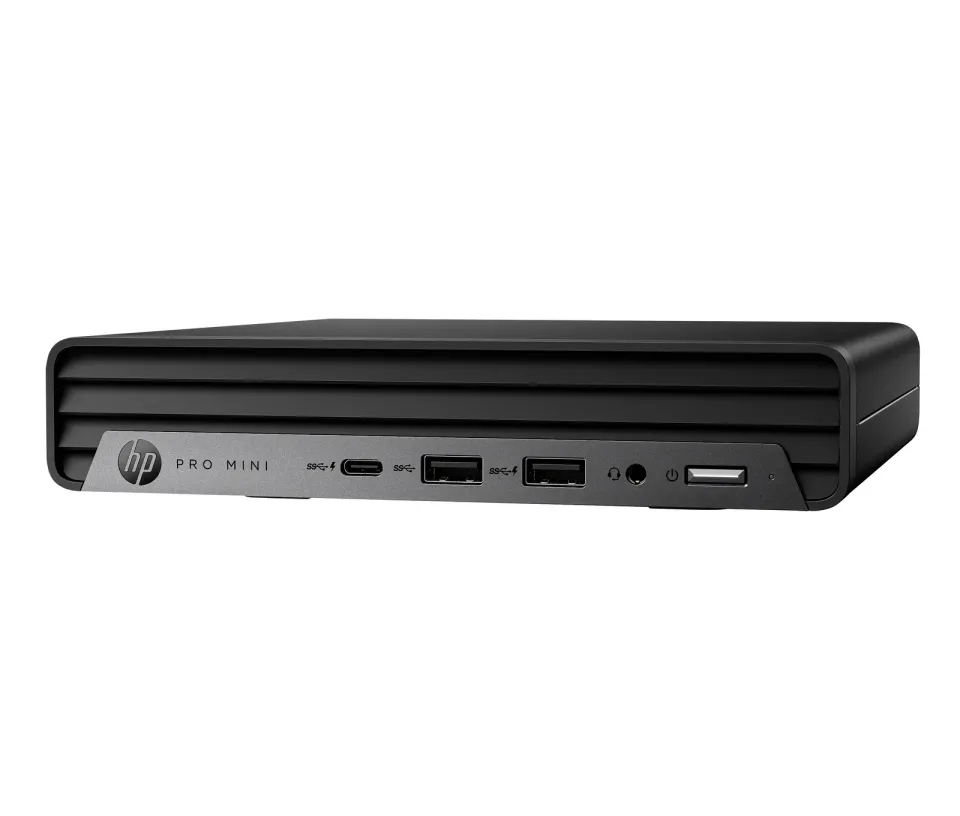 HP PC Pro Mini 400G9 i3-14100T,1x8GB,512GB M.2 NVMe,Intel HD 2xDP+HDMI,WiFi 6E+BT, usb kl. myš, 90W, Win11Pro, 3y onsite