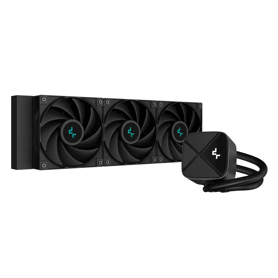 DEEPCOOL vodní chladič LS720S Zero Dark / 3x120 mm fan / Intel i AMD / komplet černý