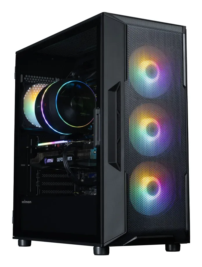 Zalman skříň i3 Neo V2 Black / ATX / 4x 120mm RGB Fan / 2x USB 3.0 / černá