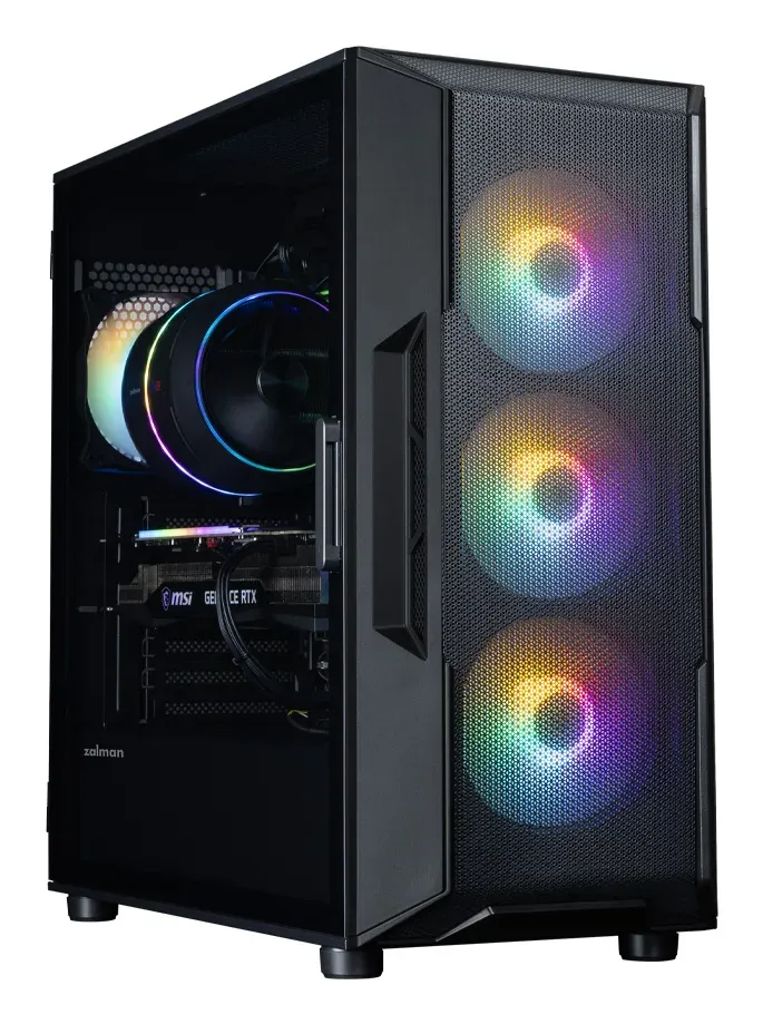 Zalman skříň i3 Neo V2 Black / ATX / 4x 120mm RGB Fan / 2x USB 3.0 / černá