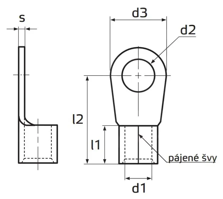 Solarmi instalační oko pro připojení kabelu 10mm2 k měniči GridFree M8