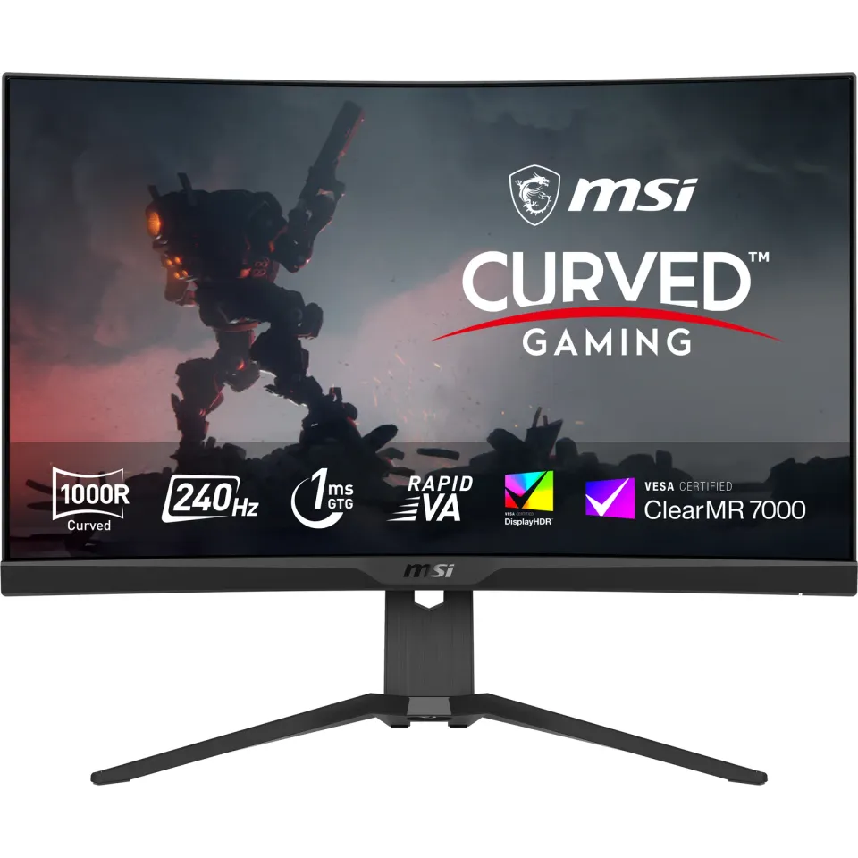 MSI Gaming monitor MPG 275CQRXF 27" Rapid VA zakřivený/2560x1440 WQHD/240Hz/0,5m