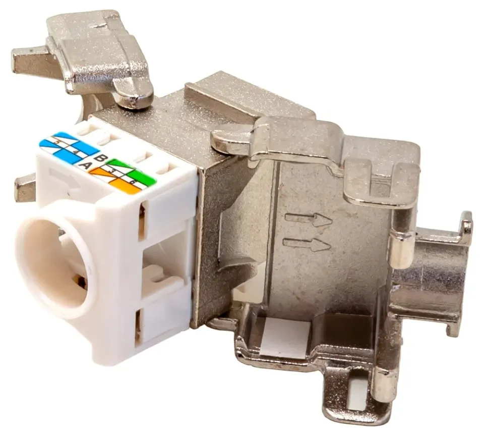 XtendLan Keystone jack RJ45, CAT5e, STP, zaklapávací zezadu