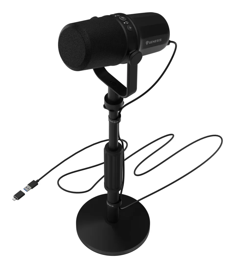 Streamovací mikrofon Genesis RADIUM 750D, USB/XLR, stojan