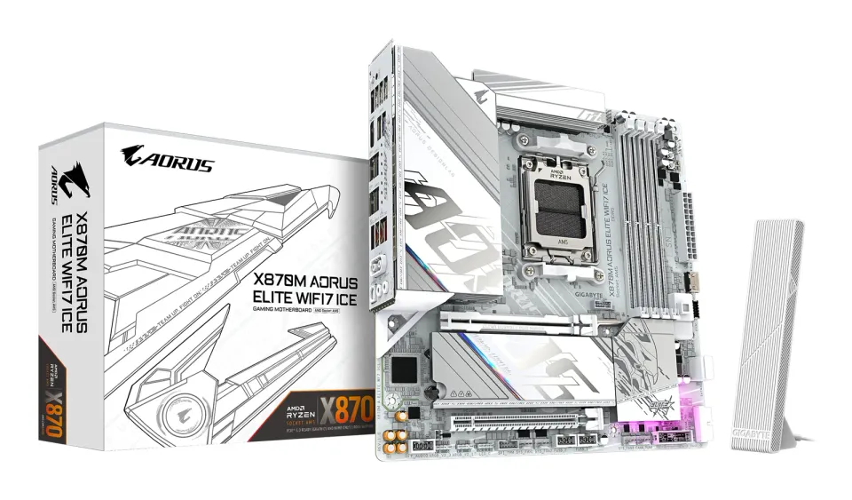 GIGABYTE X870M AORUS ELITE WIFI7 ICE/AM5/mATX