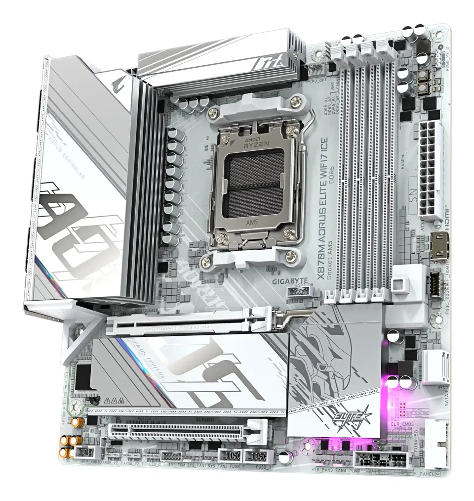 GIGABYTE X870M AORUS ELITE WIFI7 ICE/AM5/mATX