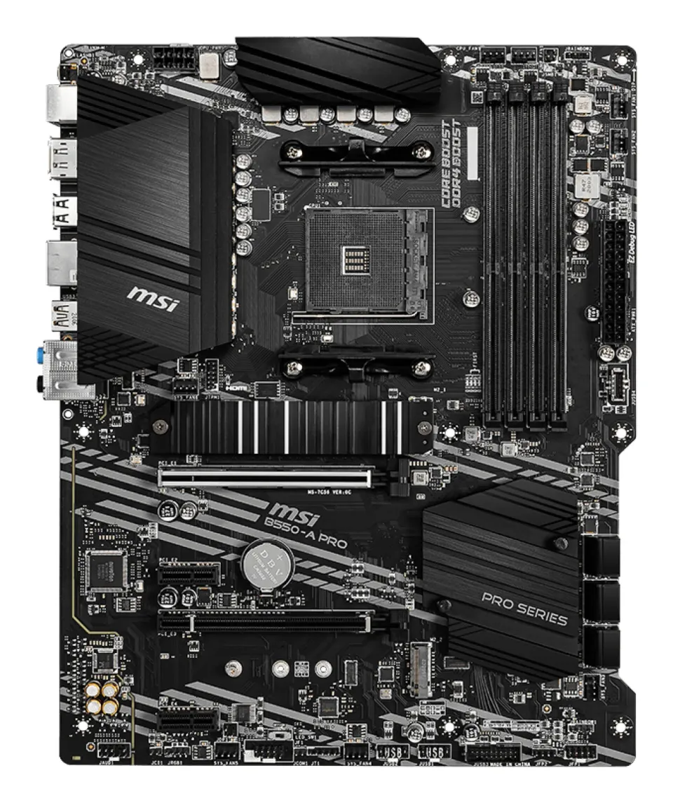 MSI B550-A PRO, AM4, AMD B550, 4x DDR4, ATX