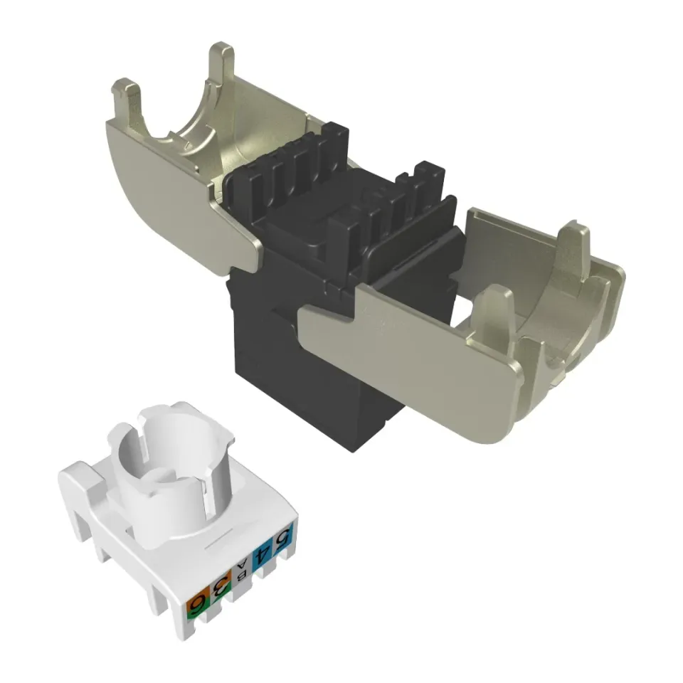 10G keystone Solarix CAT6A UTP RJ45 RAL FIT černý
