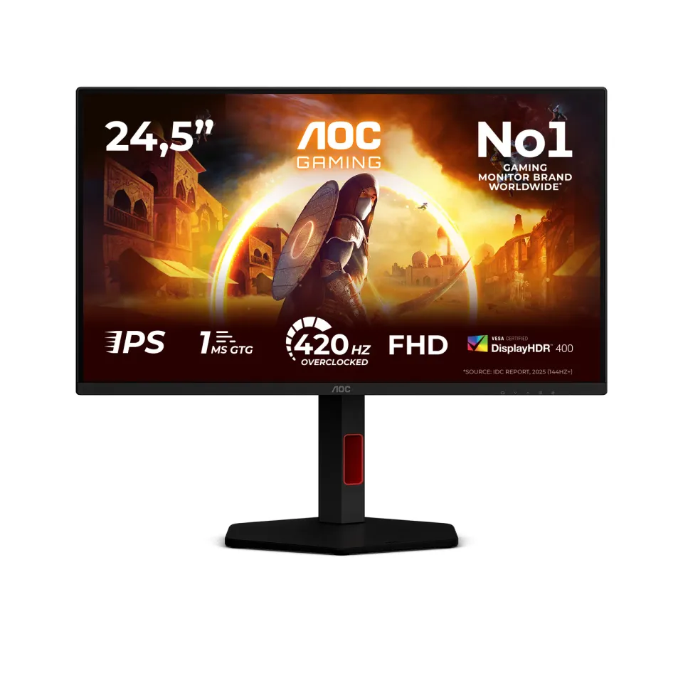 AOC AGON/25G4KUR/24,5"/IPS/FHD/420Hz/0,3ms/Černá/3R