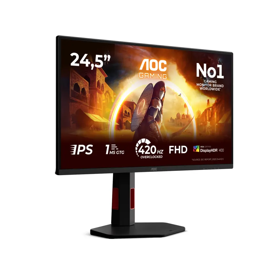 AOC AGON/25G4KUR/24,5"/IPS/FHD/420Hz/0,3ms/Černá/3R