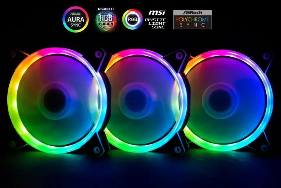 1stCOOL KIT AURA EVO 1 ARGB – 3× Dual Ring ventilátor + ARGB Nano řadič
