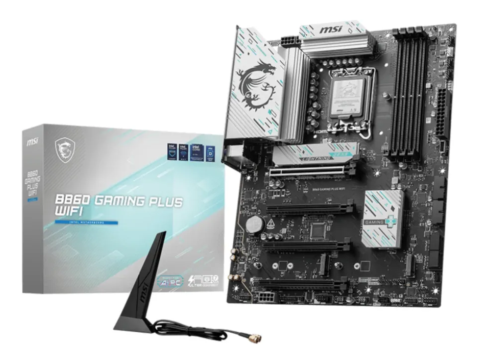 MSI B860 GAMING PLUS WIFI, Intel B860, LGA1851, 4xDDR5, ATX