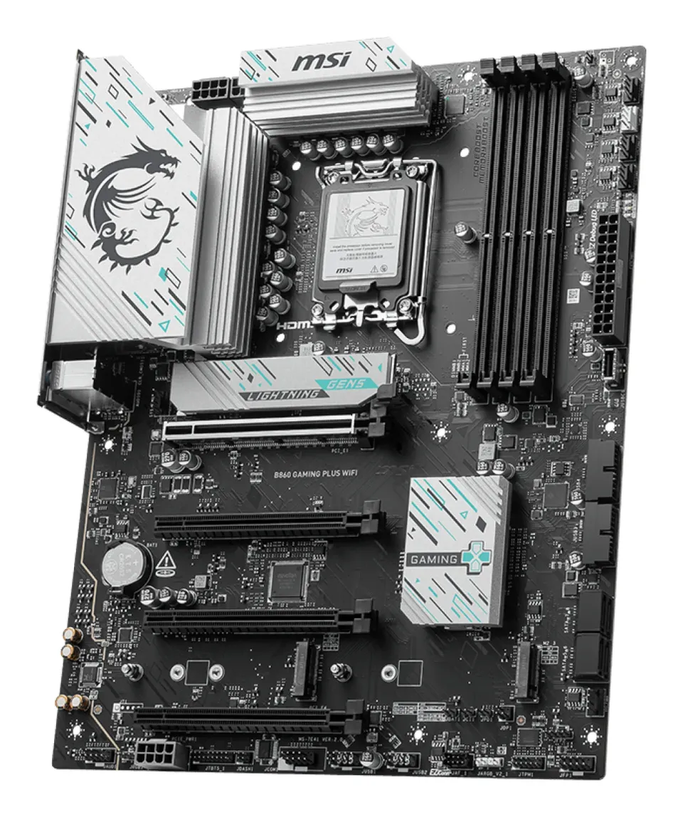 MSI B860 GAMING PLUS WIFI, Intel B860, LGA1851, 4xDDR5, ATX