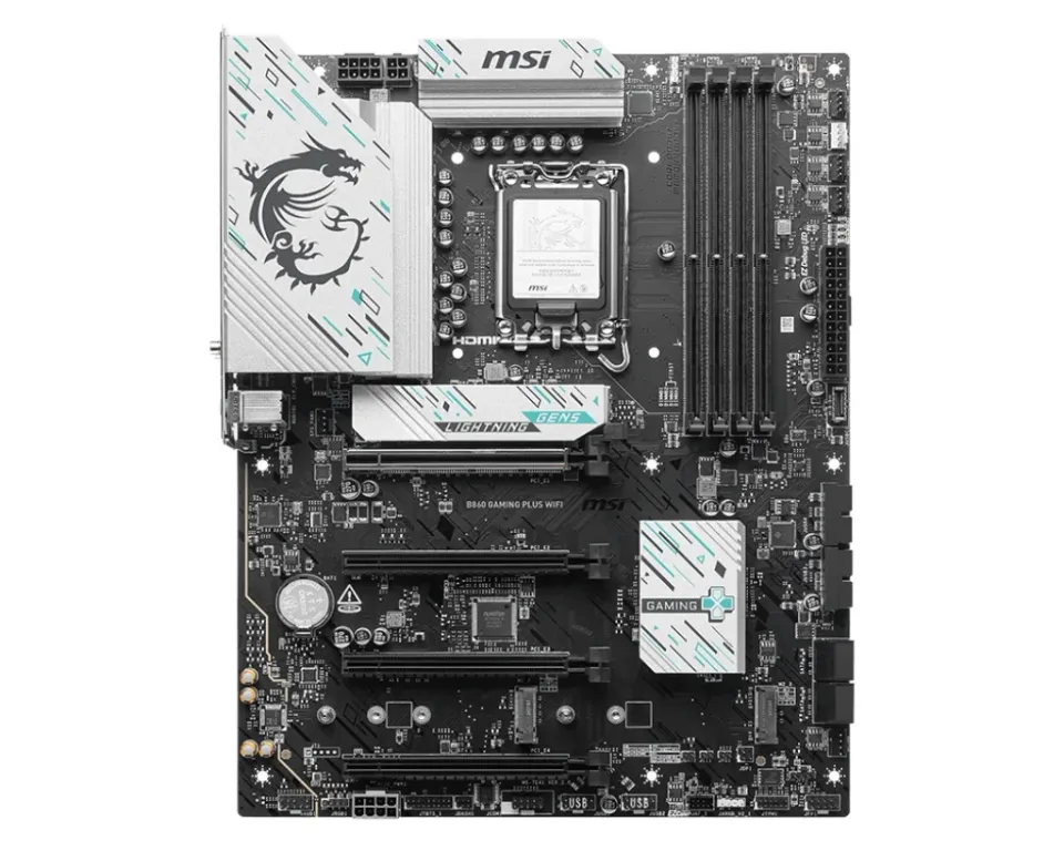 MSI B860 GAMING PLUS WIFI, Intel B860, LGA1851, 4xDDR5, ATX