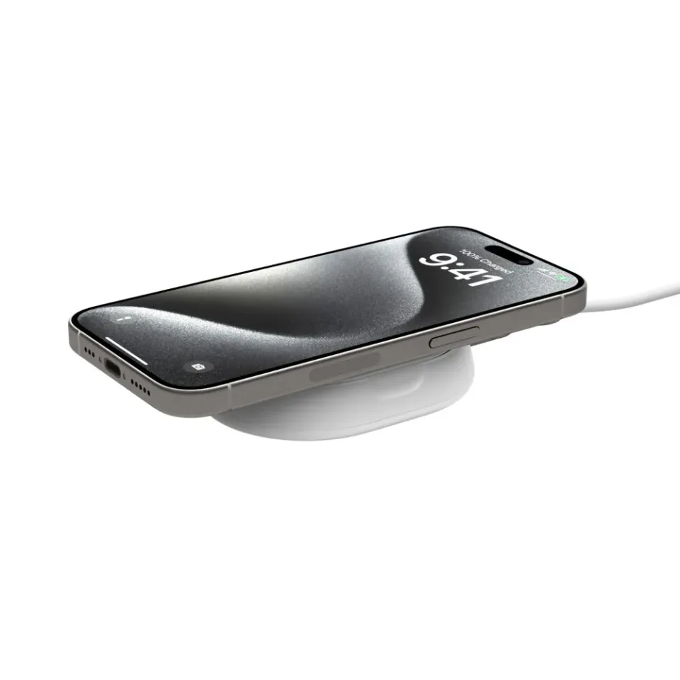 Belkin BOOST CHARGE PRO Qi2 15W Magnetický nabíjecí stojan, konvertibilní, bílá