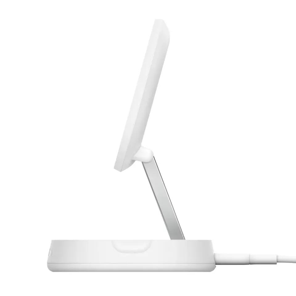 Belkin BOOST CHARGE PRO Qi2 15W Magnetický nabíjecí stojan, konvertibilní, bílá