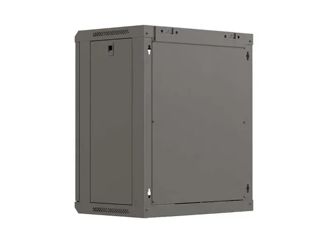LANBERG 19" RACKOVÁ SKŘÍŇ PRO MONTÁŽ NA STĚNU 12U/540X350 (PLOCHÉ BALENÍ) S PROSKLENÝMI DVEŘMI ČERNÁ
