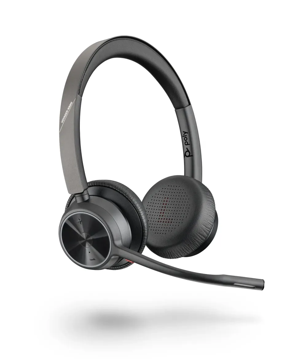Poly Voyager 4320 bezdrátová náhlavní souprava, BT700 USB-C adaptér, stereo