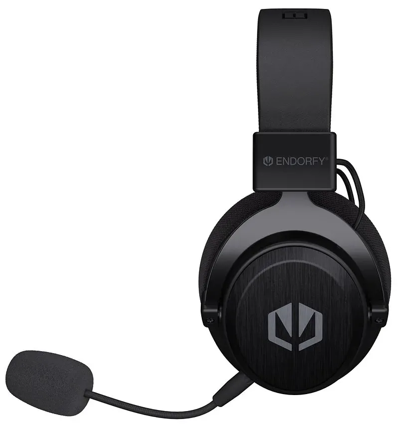 Endorfy headset VIRO Infra Wireless lehký / USB-C / BT / pop-up filtr / černý
