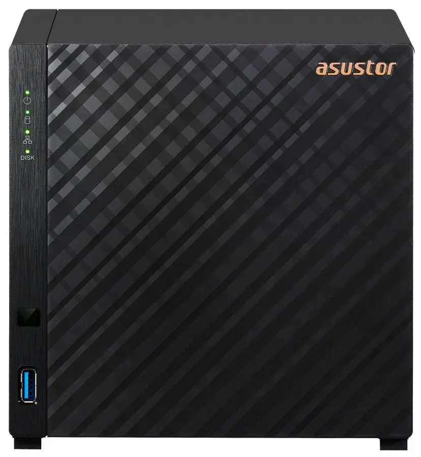 Asustor NAS AS1204T 4x 3,5" SATA/ Realtek RTD1619B, Quad Core 1.7 GHz, 1 GB DDR4 RAM, 1x 2.5GLAN, 3x USB3.2 Gen1
