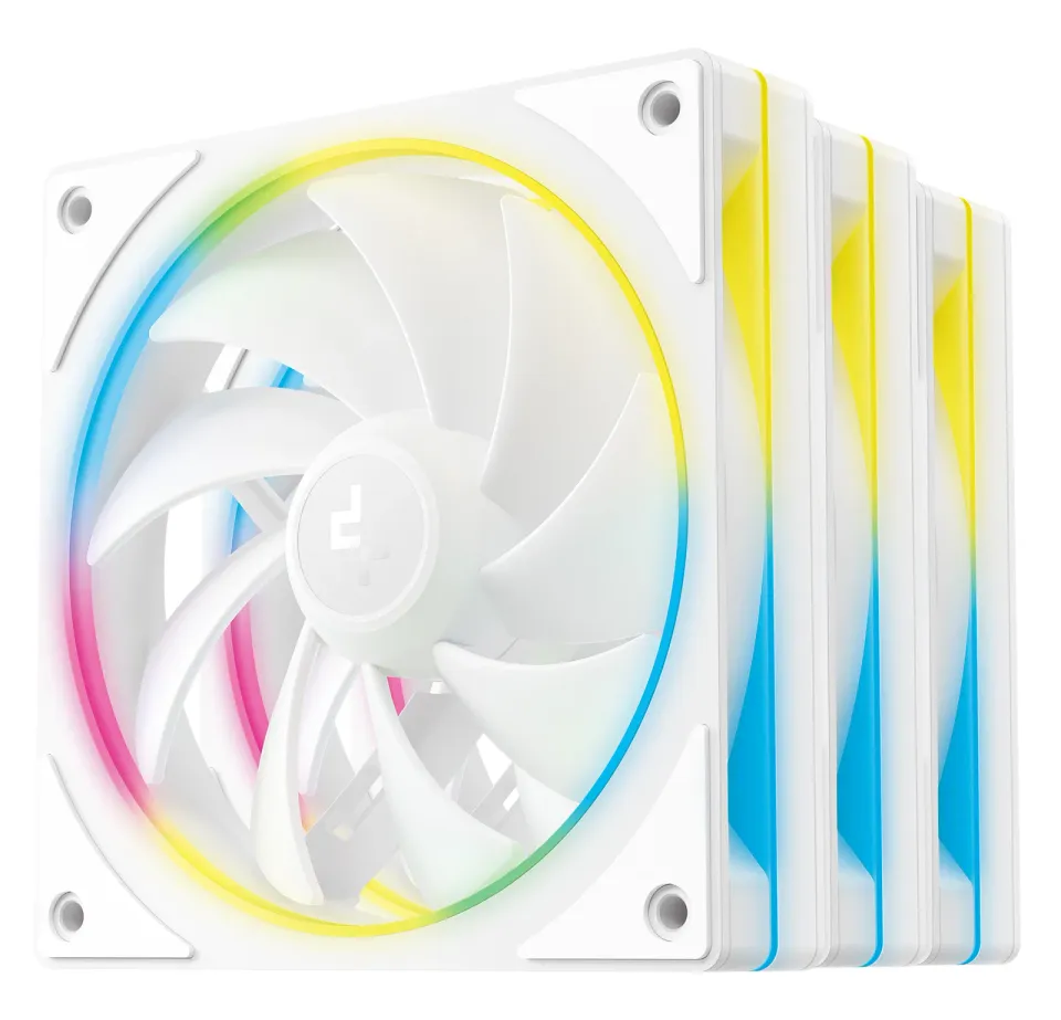 DEEPCOOL Ventilátor FL12 SE WH 3v1, 3x 120mm, ARGB, bílá