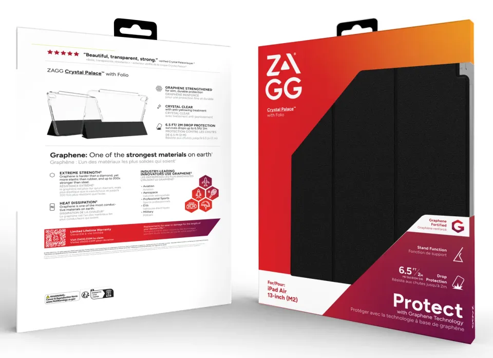 ZAGG Kryt Crystal Palace Folio Apple iPad air 13 (2024)