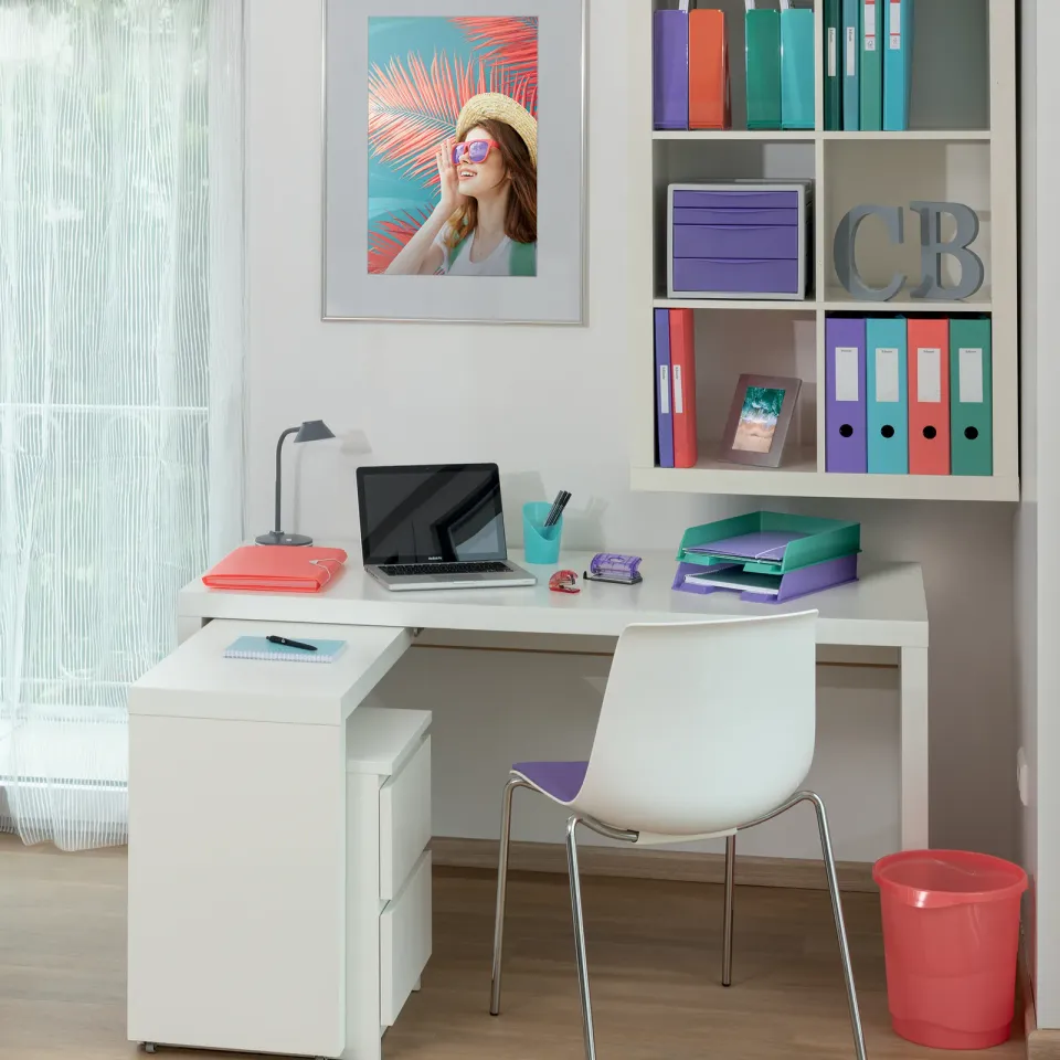 Esselte katalogová kniha měkká Colour'Breeze, 80 kapes, korálová
