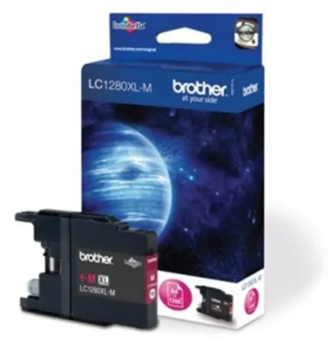 BROTHER LC-1280XLM originální náplň purpurová - 1200 stran