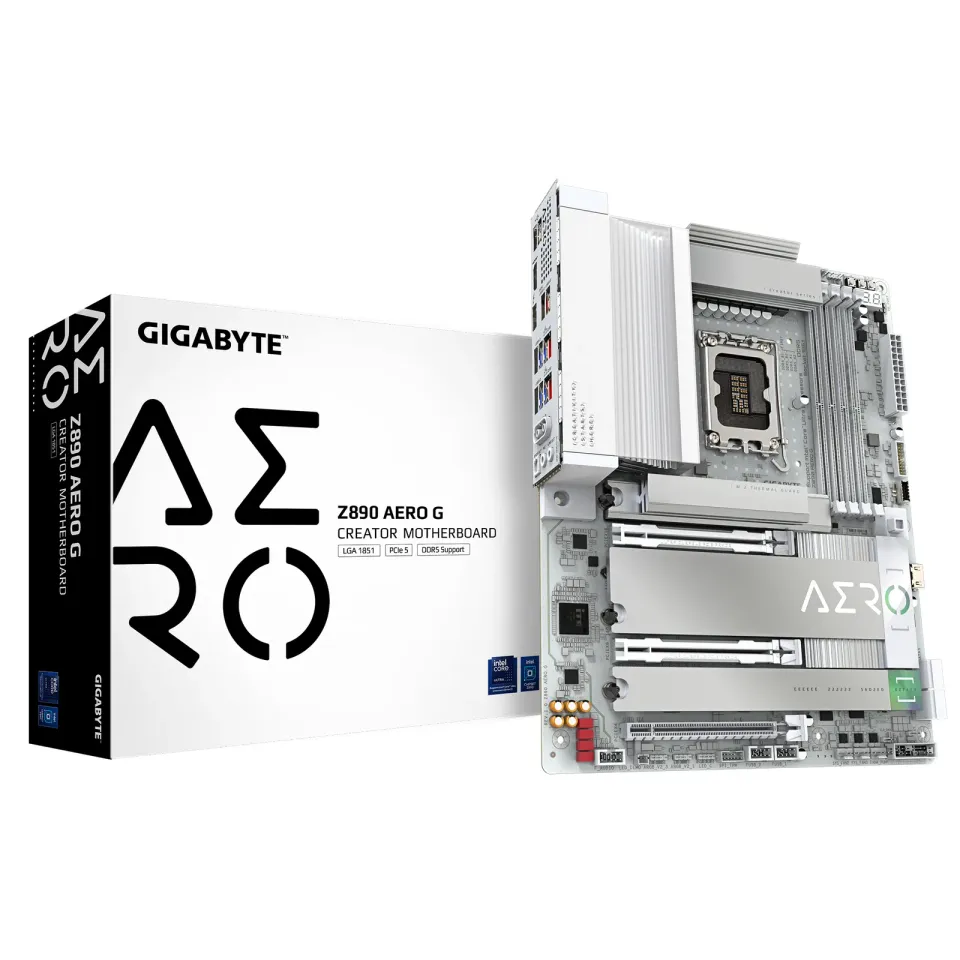 GIGABYTE MB Sc LGA1851 Z890 AERO G, Intel Z890, 4xDDR5, 2xHDMI, 1xThunderbolt, WiFi