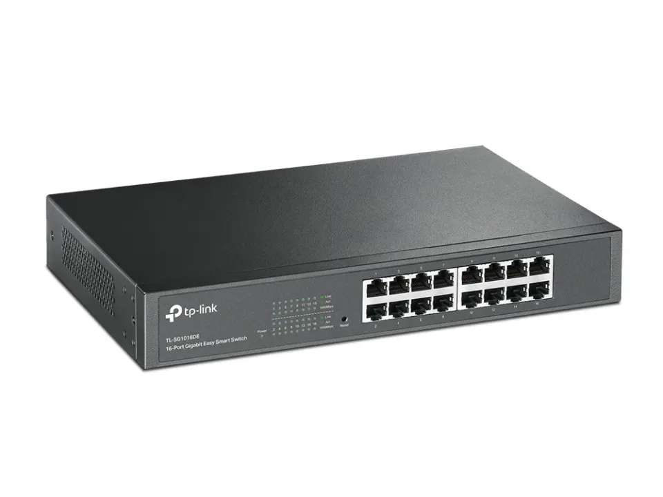 TP-LINK TL-SG1016DE GBit Easy Smart switch, 16port 16x 10/100/1000 Mbs, 16port, desktop