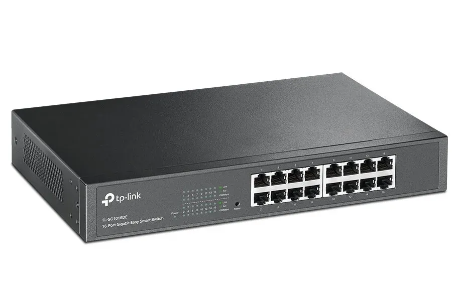 TP-LINK TL-SG1016DE GBit Easy Smart switch, 16port 16x 10/100/1000 Mbs, 16port, desktop