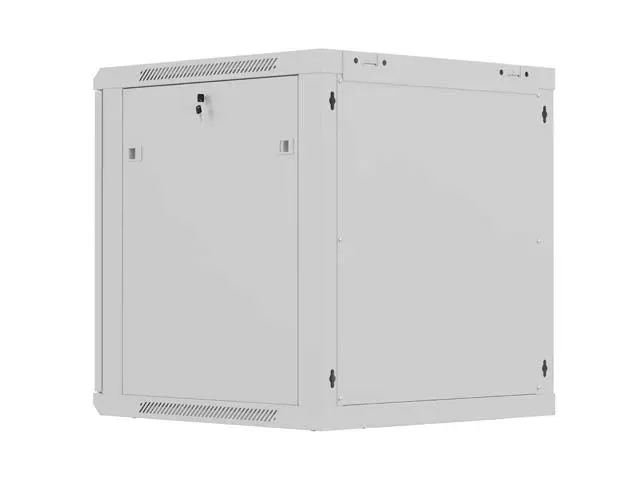 LANBERG NÁSTĚNNÁ INSTALAČNÍ SKŘÍŇ 19" 12U 600X600 ŠEDÉ PERFOROVANÉ DVEŘE (PLOCHÉ BALENÍ)
