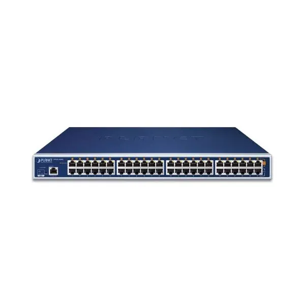 Planet HPOE-2400G v6 PoE+ injektor 802.3at, 24+24 portů, Gigabit, scheduler, výkon až 720W