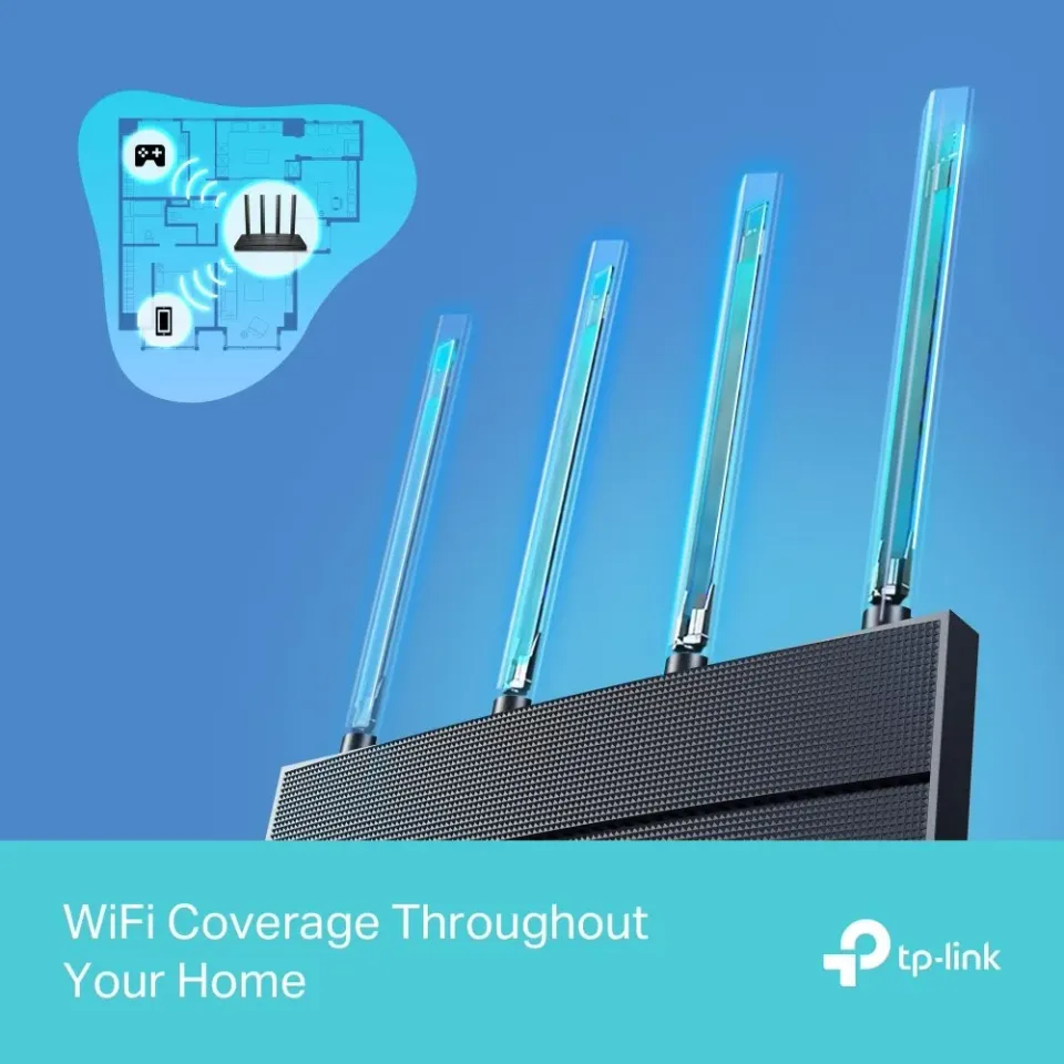 TP-Link Archer AX12 - AX1500 WiFi 6 router , 3 x GLAN, 1x GWAN, 2,4/5GHz , WPA3,