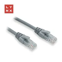 LYNX UTP patch kabel Cat6, PVC, 15m, šedý