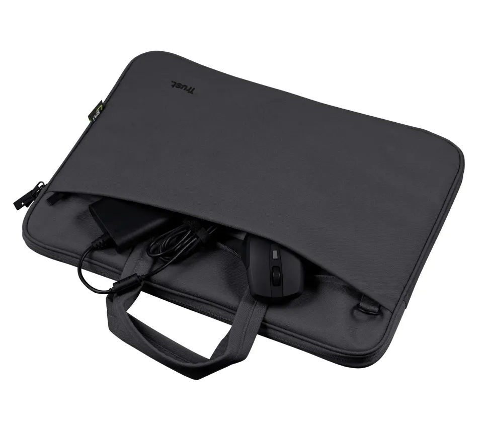 TRUST Pouzdro na notebook 16" Bologna Slim Laptop Bag Eco, černá