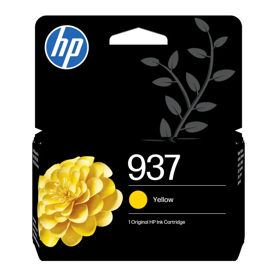HP 4S6W4NE originální náplň žlutá č.937 yellow cca 800 stran (yellow, pro HP OfficeJet 9120e, 9122e, 9132e, 9720e, 9730e)