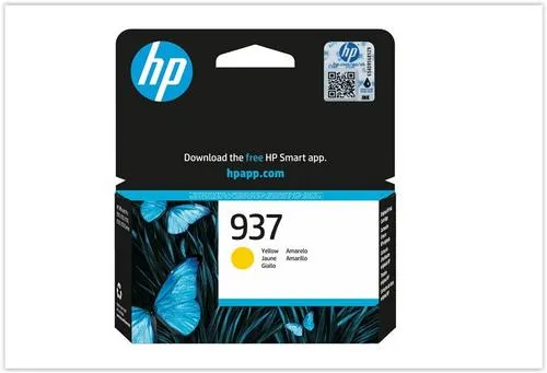 HP 4S6W4NE originální náplň žlutá č.937 yellow cca 800 stran (yellow, pro HP OfficeJet 9120e, 9122e, 9132e, 9720e, 9730e)
