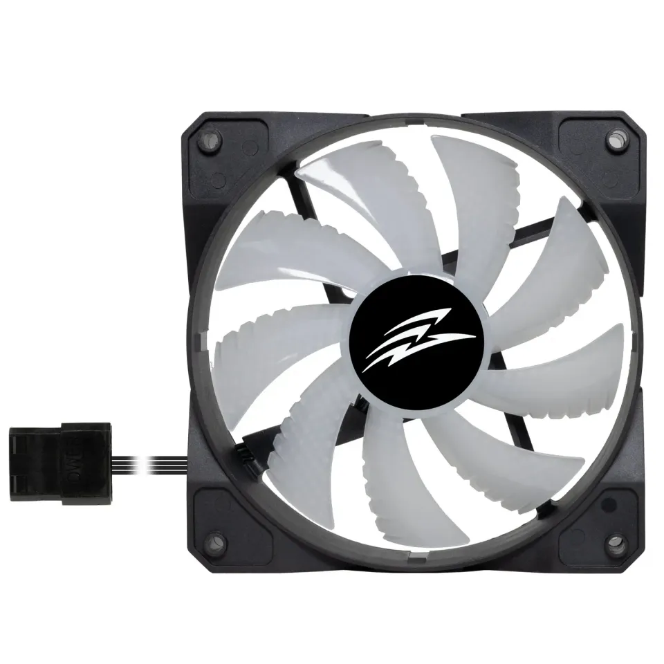 EVOLVEO 12FS ventilátor 120mm, ARGB, černý rám, slave