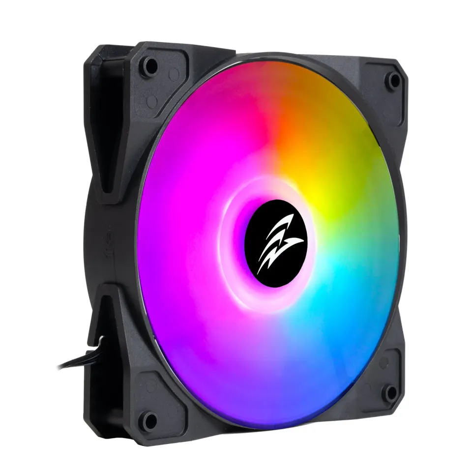 EVOLVEO 12FS ventilátor 120mm, ARGB, černý rám, slave