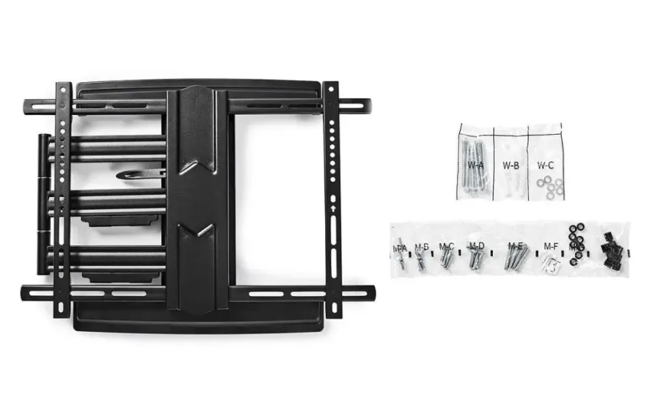 Nedis TVWM6550BK - Full Motion Nástěnný Držák TV | 37–80" | Max. 50 kg | 3 Otočn