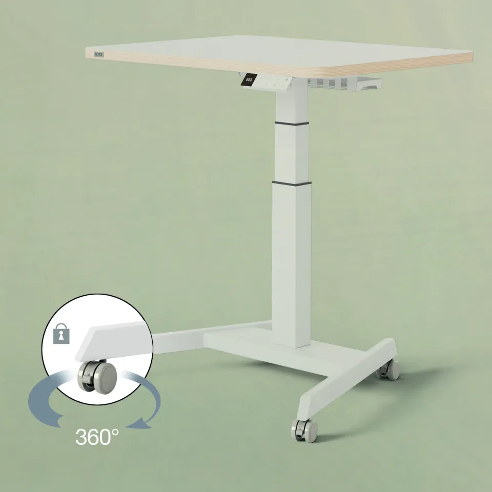 Leitz kolečka k výškově nastavitelnému elektrickému ergonomickému stolu Leitz Er