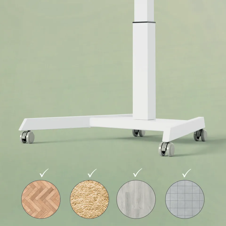 Leitz kolečka k výškově nastavitelnému elektrickému ergonomickému stolu Leitz Er