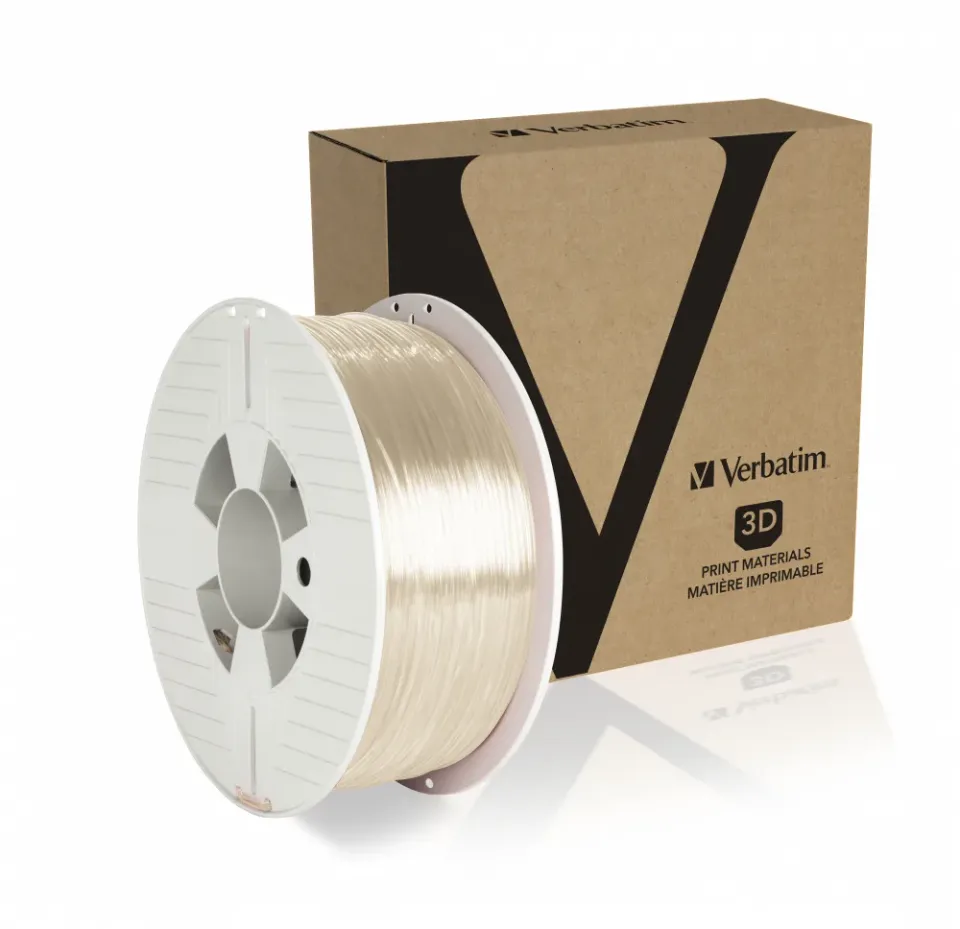 VERBATIM 3D Printer Filament PET-G 1.75mm, 327m, 1kg transparent