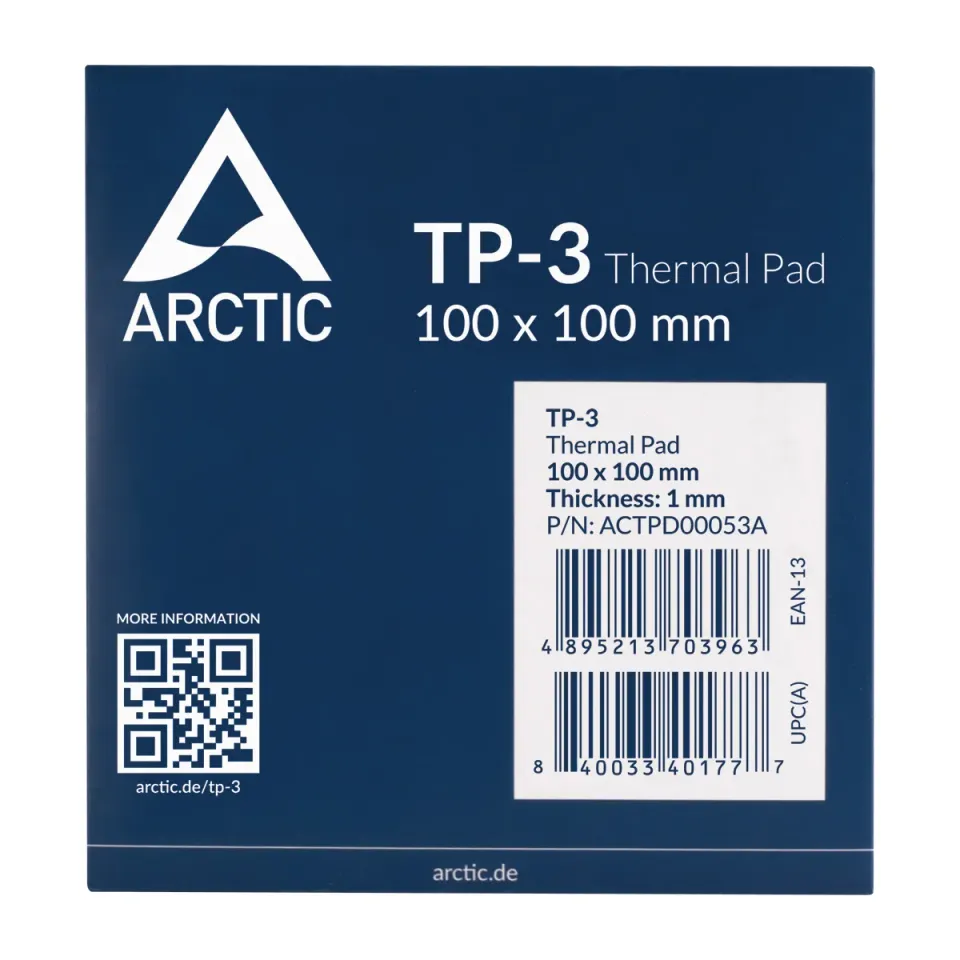 ARCTIC Teplovodivá podložka TP-3, 100 x 100 x 1 mm