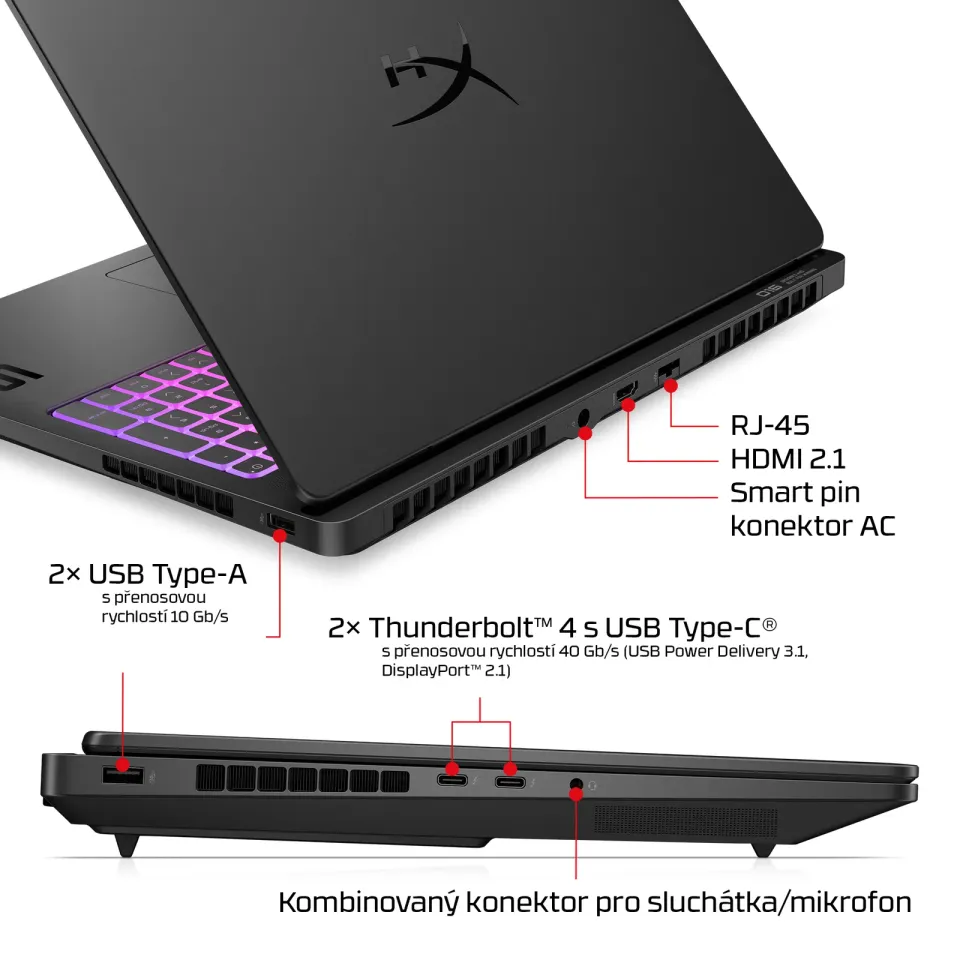 NTB HyperX OMEN MAX 16-ah1003nc, Ultra 9-290HX+, 16" 2560x1600 240Hz, 64GB DDR5, SSD 2TB, RTX 5090, Win 11, 2Y Onsite