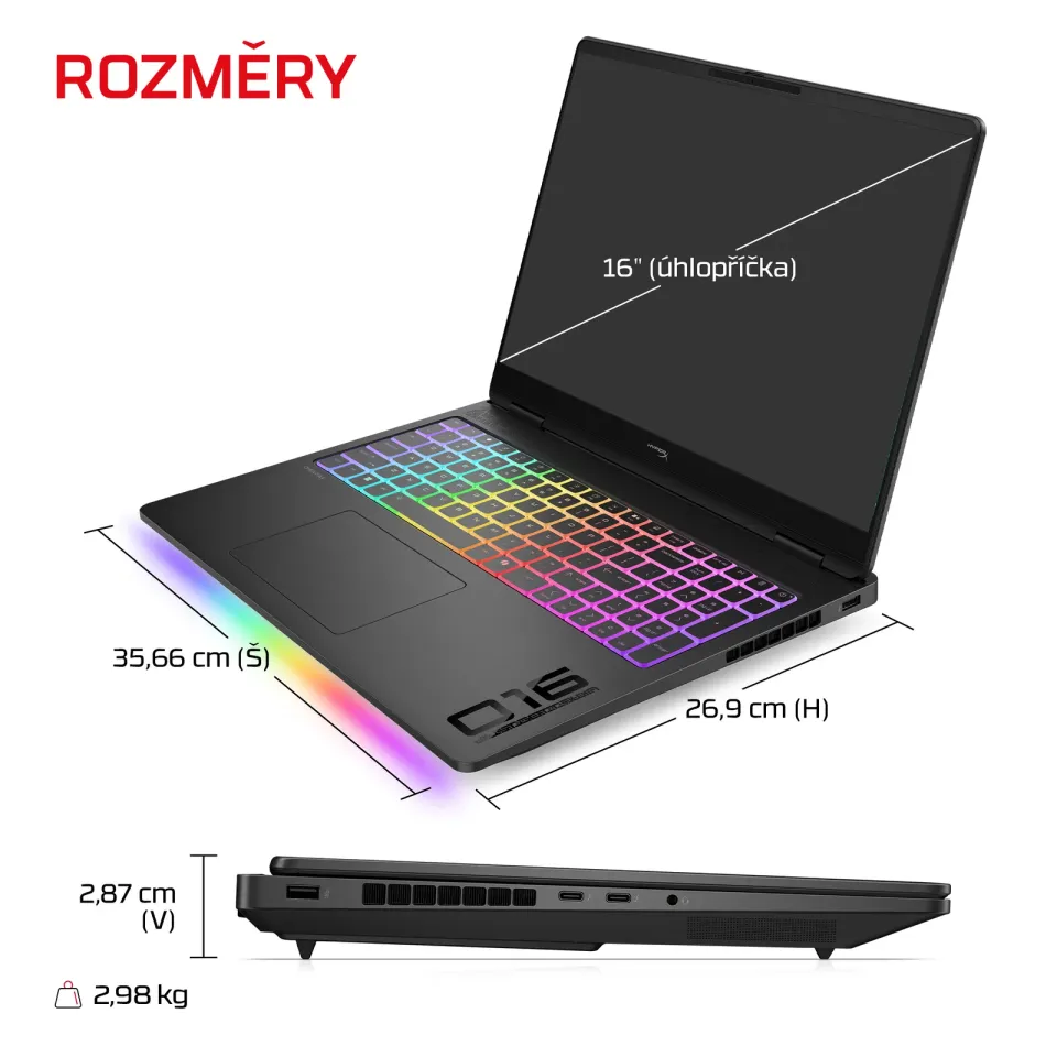 NTB HyperX OMEN MAX 16-ah1003nc, Ultra 9-290HX+, 16" 2560x1600 240Hz, 64GB DDR5, SSD 2TB, RTX 5090, Win 11, 2Y Onsite
