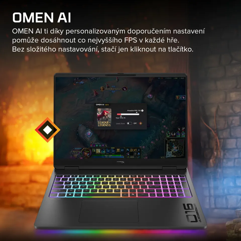 NTB HyperX OMEN MAX 16-ah1003nc, Ultra 9-290HX+, 16" 2560x1600 240Hz, 64GB DDR5, SSD 2TB, RTX 5090, Win 11, 2Y Onsite