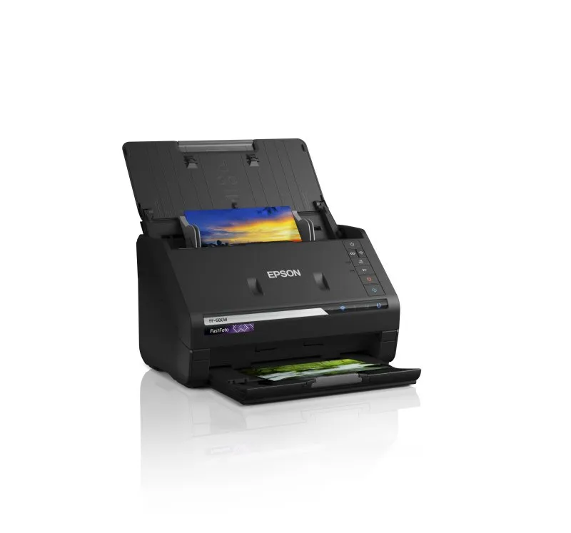 EPSON skener FastFoto FF-680W - A4/600x900dpi/USB/Wi-Fi/LAN/DADF