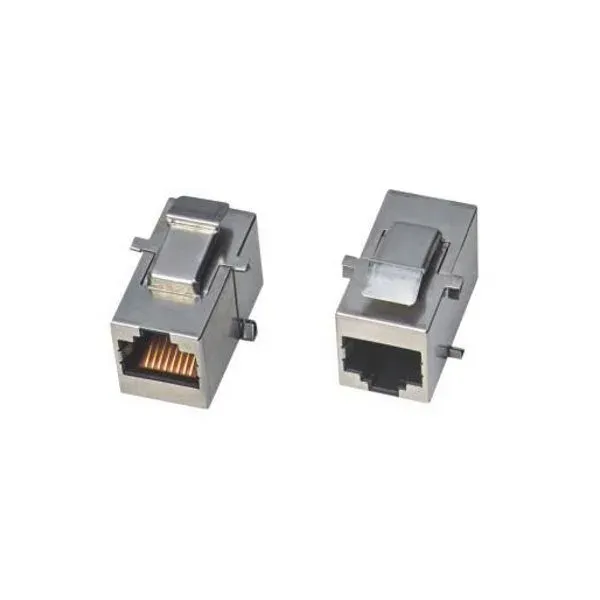 XtendLan Keystone/spojka, RJ45, CAT6, STP, stříbrný, instalace kabeláže bez narážení kabelů
